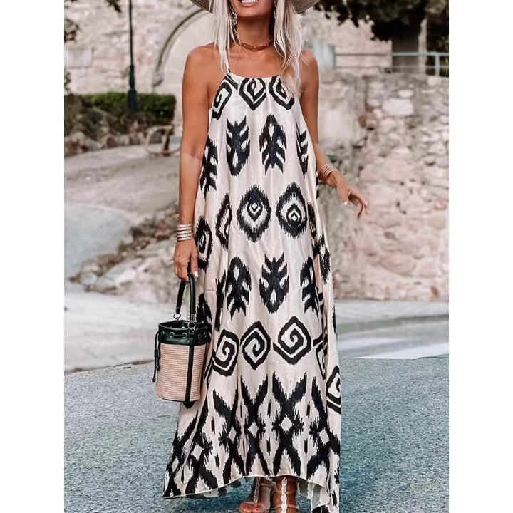 Lune London Bohemian Printed Maxi Dress for Women