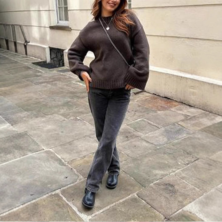 Oversized sweater for women in soft knit Lune London