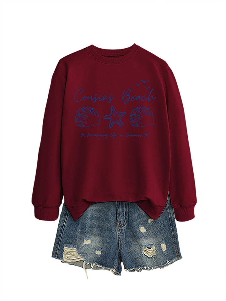 Sweat-shirt femme avec motif maritime et coupe confortable Chic & Stil