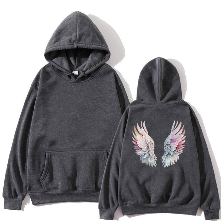 Women's hoodie with stylish angel wing design Chic & Stil