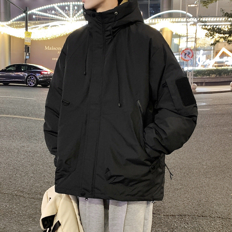 Functional winter jacket for men with insulating padding and adjustable hood Lune London