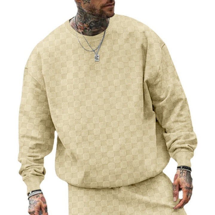 Oversized men's sweatshirt with textured pattern Lune London