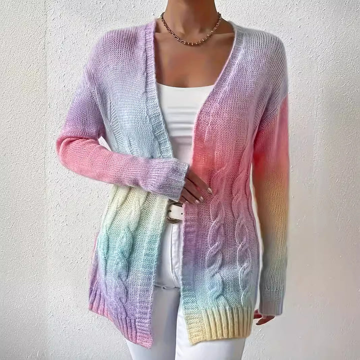 Cardigan pour femmes en couleurs dégradées modernes Chic & Stil