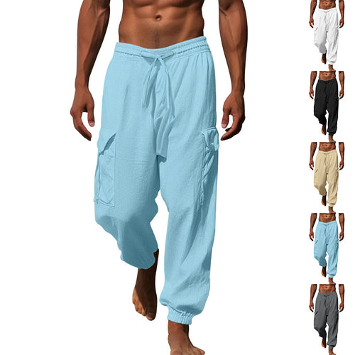 Men's cargo pants with elastic waistband and practical side pockets Lune London 1760050766