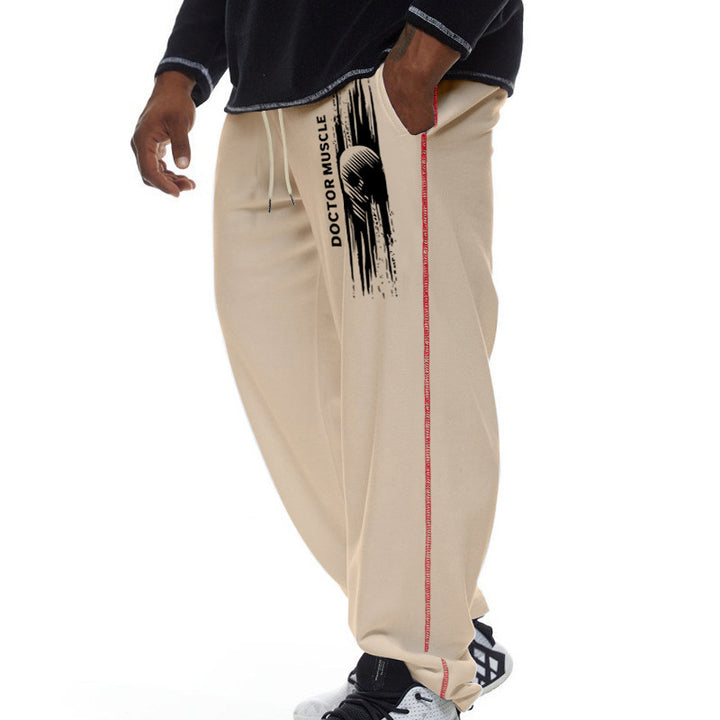 Casual sports pants for men with side stripes Lune London