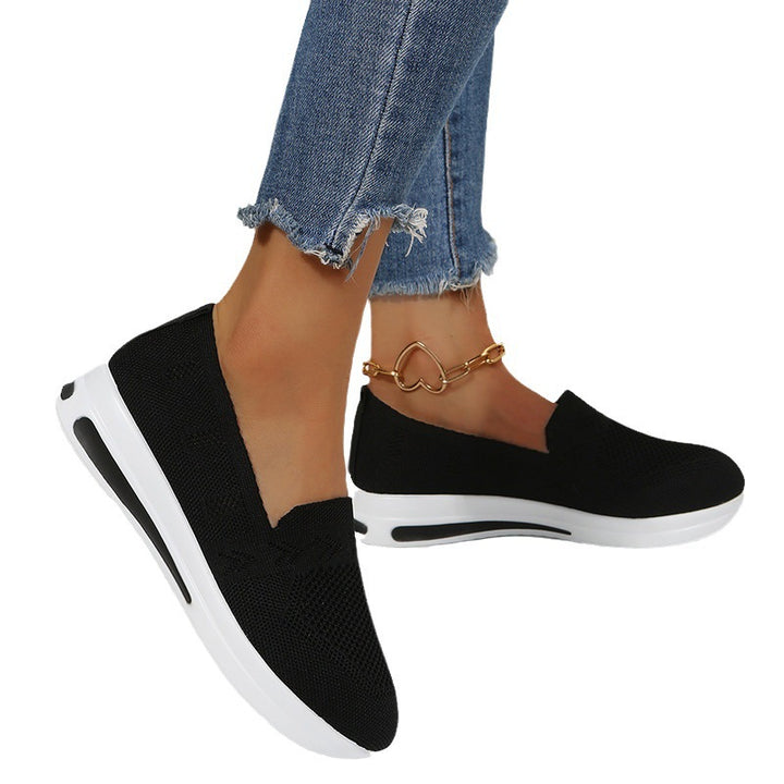 Trendy Slip-On Sneakers for Women with Breathable Mesh Upper and Non-Slip Sole Lune London