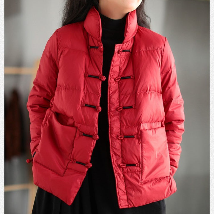 Veste matelassée légère pour femmes avec col montant et poches pratiques Chic & Stil