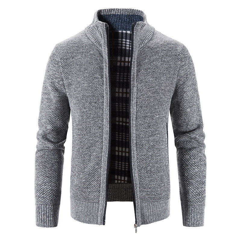 Men's Cardigan with Innovative Heat-Insulating Inner Lining Lune London