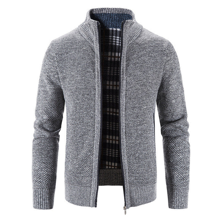 Men's Cardigan with Innovative Thermal Insulating Inner Lining Lune London