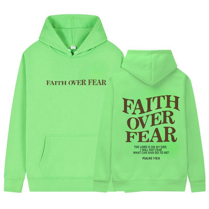 Women's hoodie with inspirational lettering and high-quality cotton Lune London