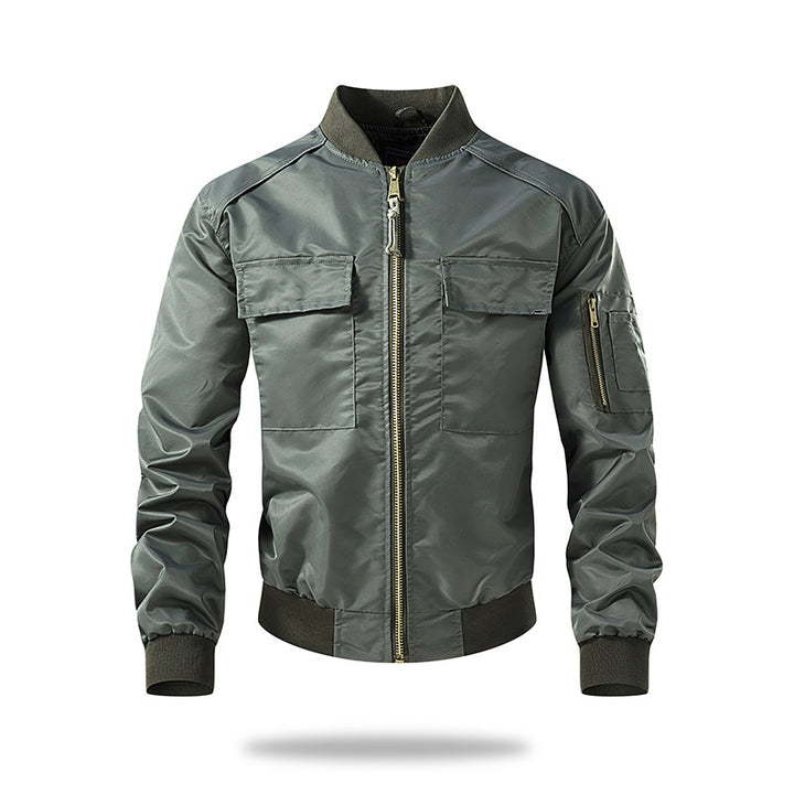 Military bomber jacket for men with practical pockets and durable material Lune London