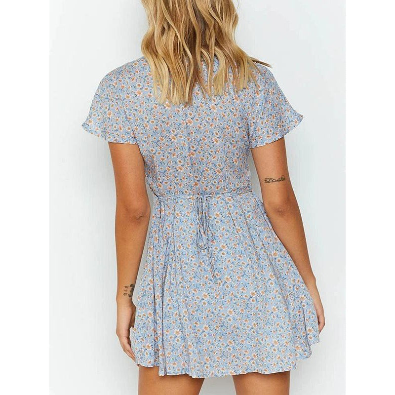 Chic and Stylish Floral Mini A-Line Dress for Women