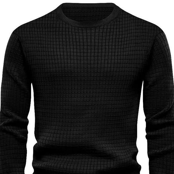 Men's knitted sweater with structured design Lune London