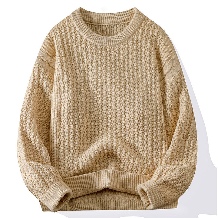 Knit sweater for women with structured pattern Lune London