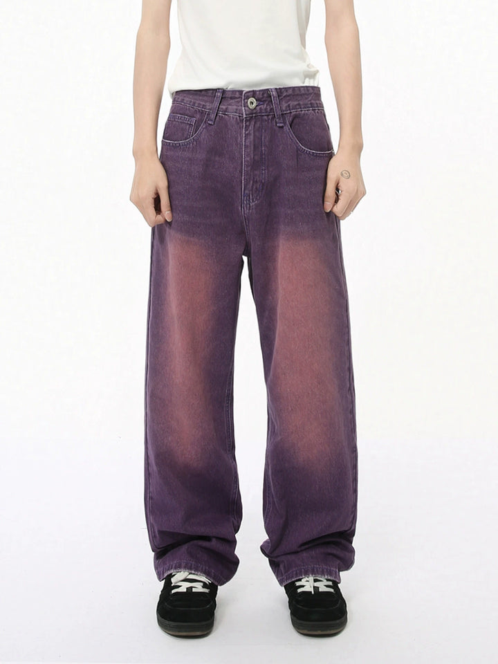 High-waisted wide-leg women's jeans with modern color gradient Lune London