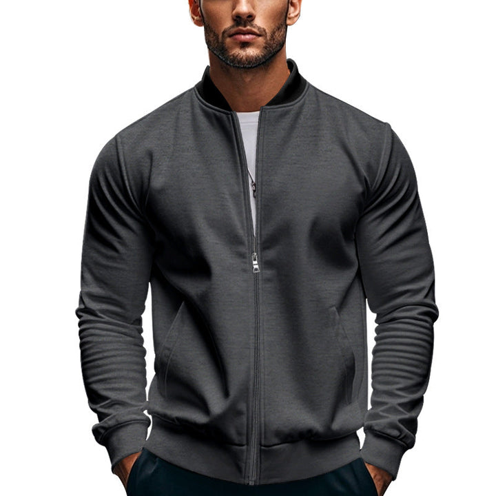 Men's Sporty Bomber Jacket with High Collar Lune London