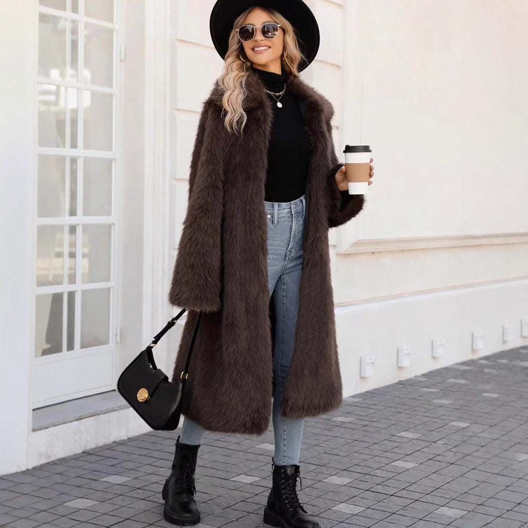 Ladies oversized soft coat with modern cut Lune London