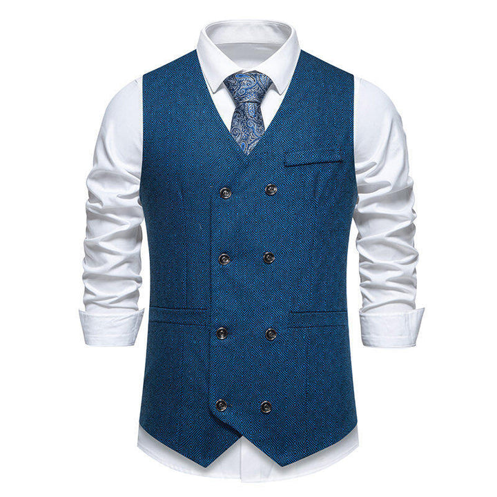 Elegant double-breasted jacket for men with decorative pattern Lune London