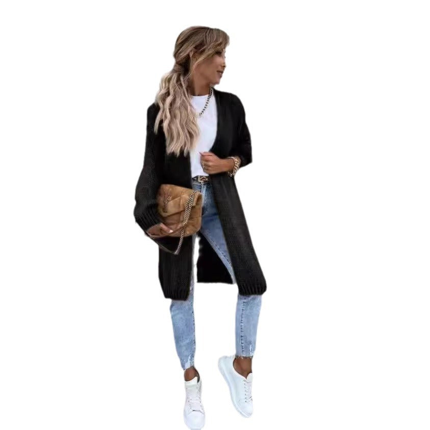 Lune Londonl women's knit cardigan in chunky knit with open design