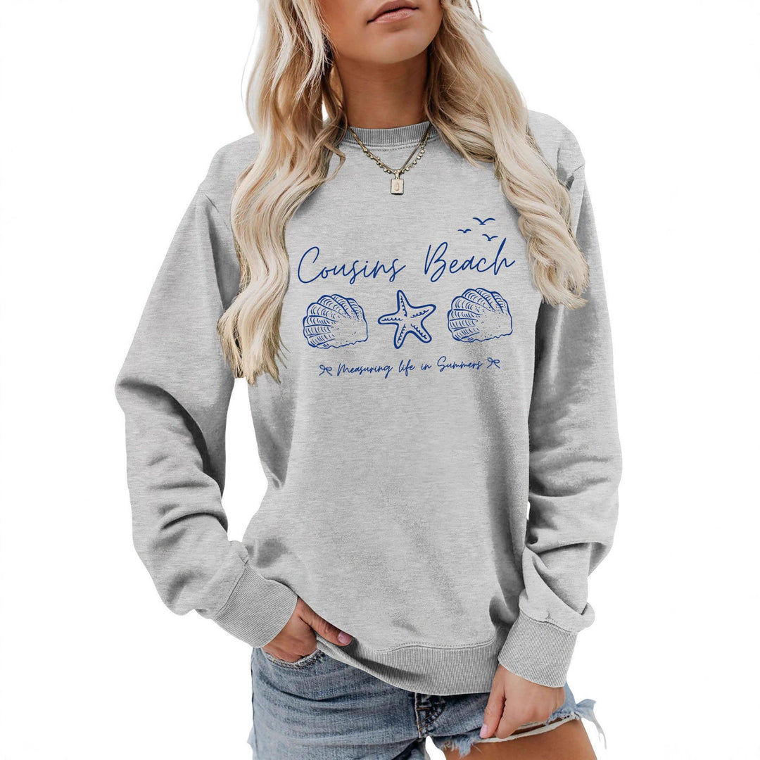 Sweat-shirt femme avec motif maritime et coupe confortable Chic & Stil
