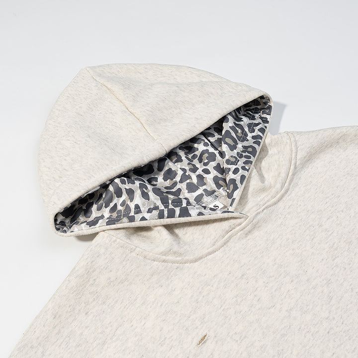 Dames loisirs hoodie avec impression léopard-WBM