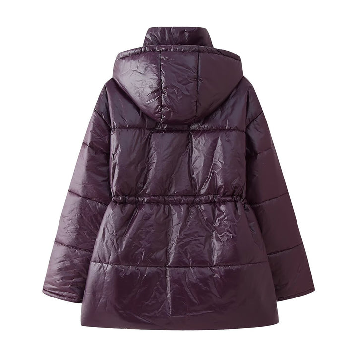 Hooded lined jacket for women with drawstring Lune London