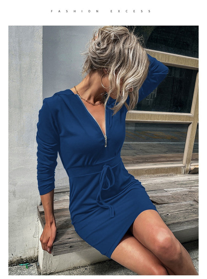 Robe sportive pour femmes avec zip et ceinture ajustable Chic & Stil