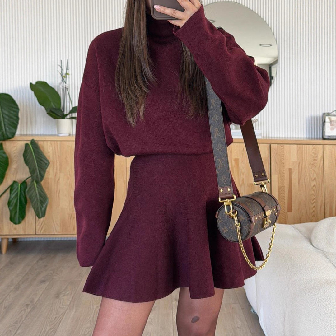 Robe sweat décontractée pour femmes avec des manches hautes Chic & Stil