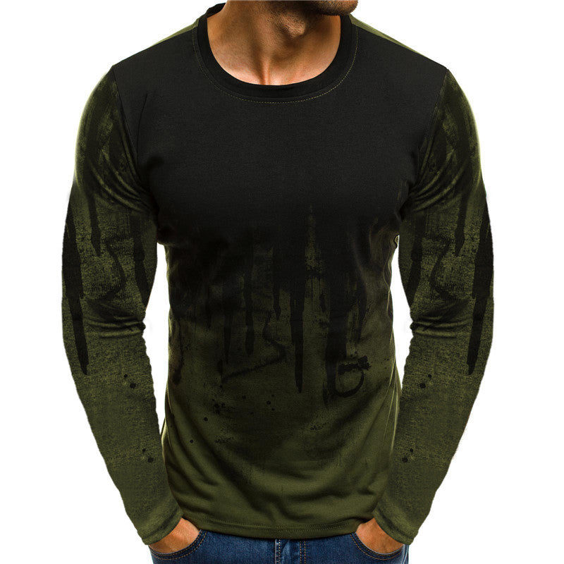 Long sleeve men's t-shirt with modern graphic accents and a sporty fit Lune London