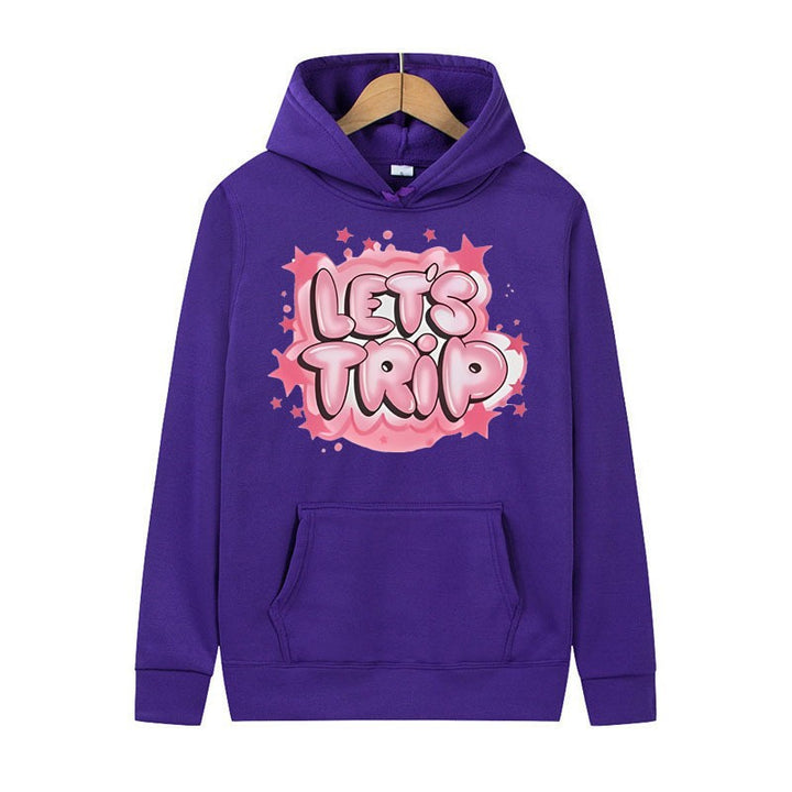 Women's hoodie with stylish graffiti print and comfortable fit Chic & Stil