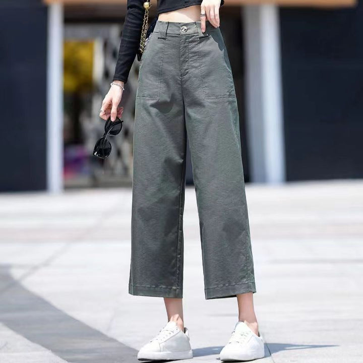 Pantalons larges taille haute pour femmes Chic & Stil
