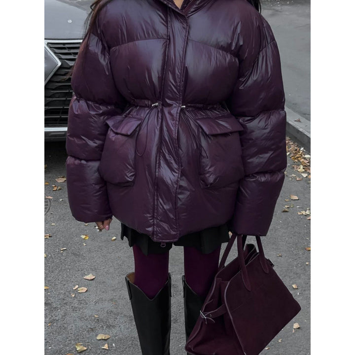 Women's transitional jacket with adjustable drawstring and hood Lune London