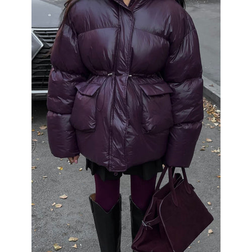 Women's transitional jacket with adjustable drawstring and hood Lune London