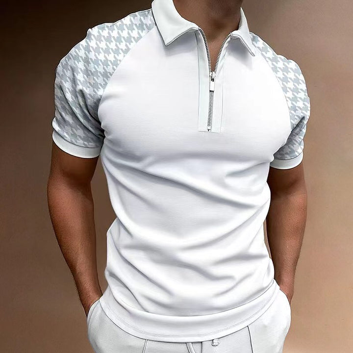 Men's Performance Polo Stylish Half-Zip Lune London