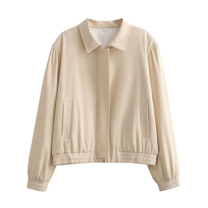 Sport transition jacket for women with an elastic hem and practical pockets Lune London