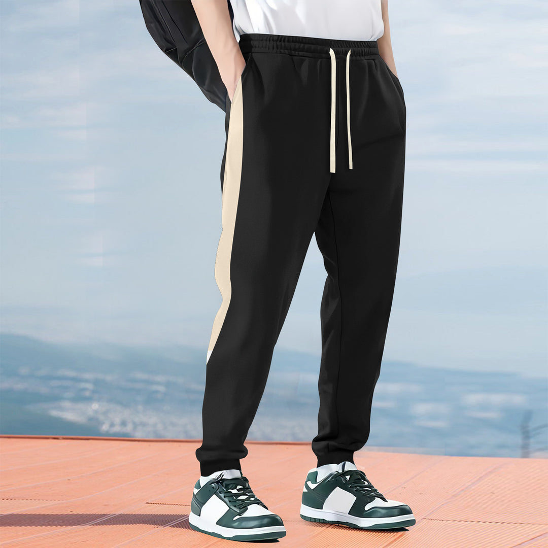 Men's leisure sports pants with contrasting stripes on the sides Lune London