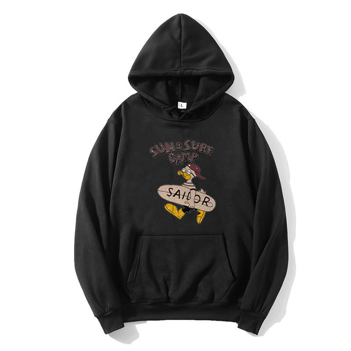 Women’s hoodie with funny surf motif Chic & Stil
