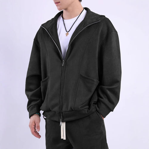 Men's fleece jacket with ergonomic cut and practical pockets Lune London