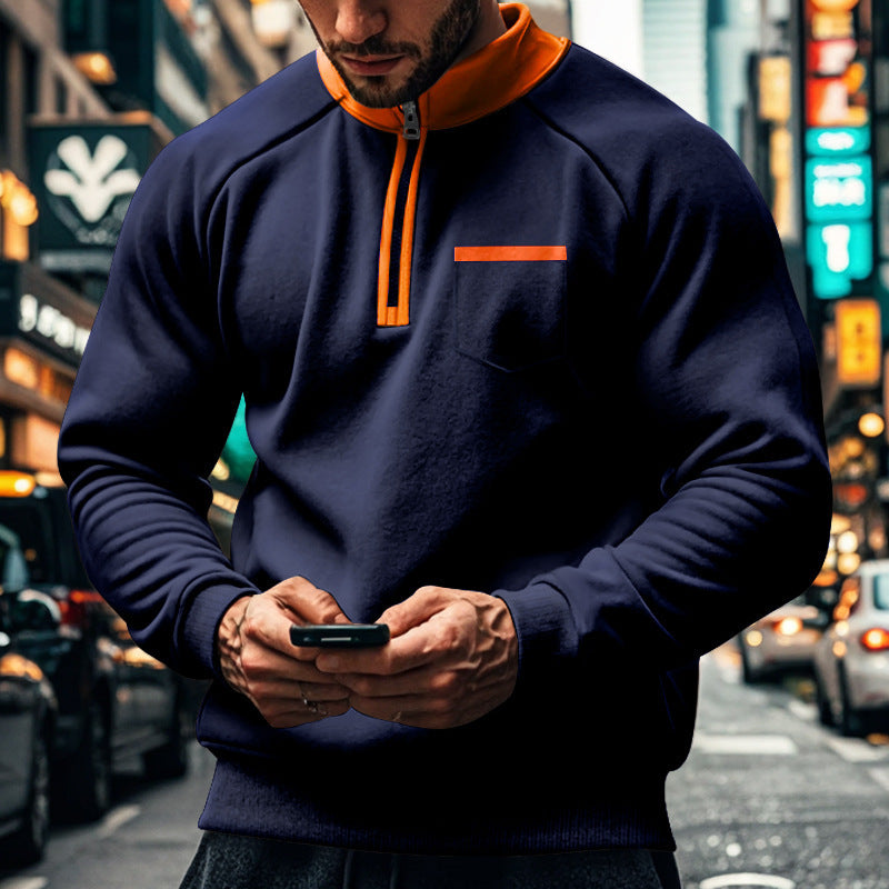 Men's Functional Pullover with Short Zipper Lune London
