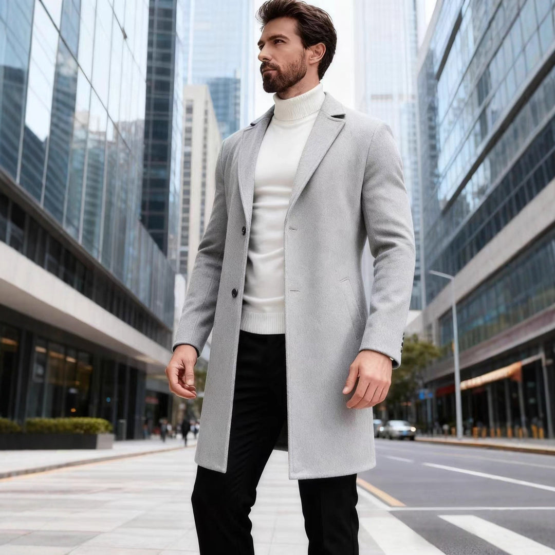 Elegant wool coat for men Lune London