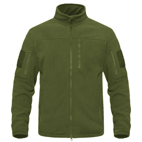 Fleece jacket for men with versatile pockets and high collar Lune London