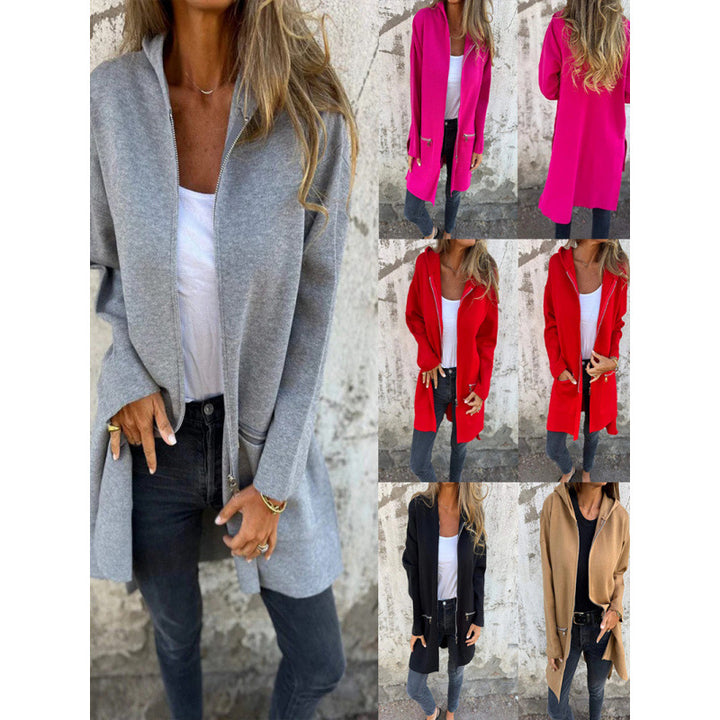 Ladies elegant jacket with zipper and pockets Lune London