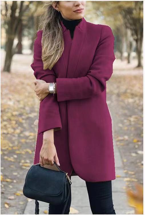 Lune London | Elegant coat with stand-up collar