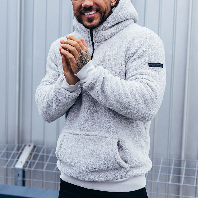 Men's Fleece Hoodie with Kangaroo Pocket from Lune London