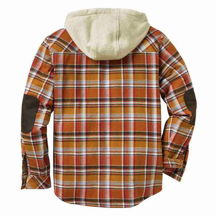 Men's flannel jacket with soft lining and practical chest pockets Lune London