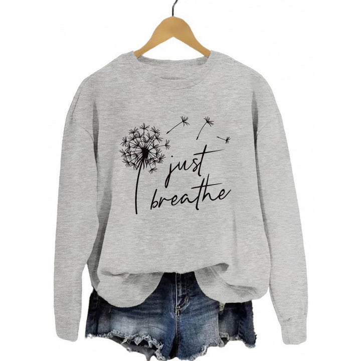 Sweat à capuche pour femmes avec motif de pissenlit inspirant Chic & Stil