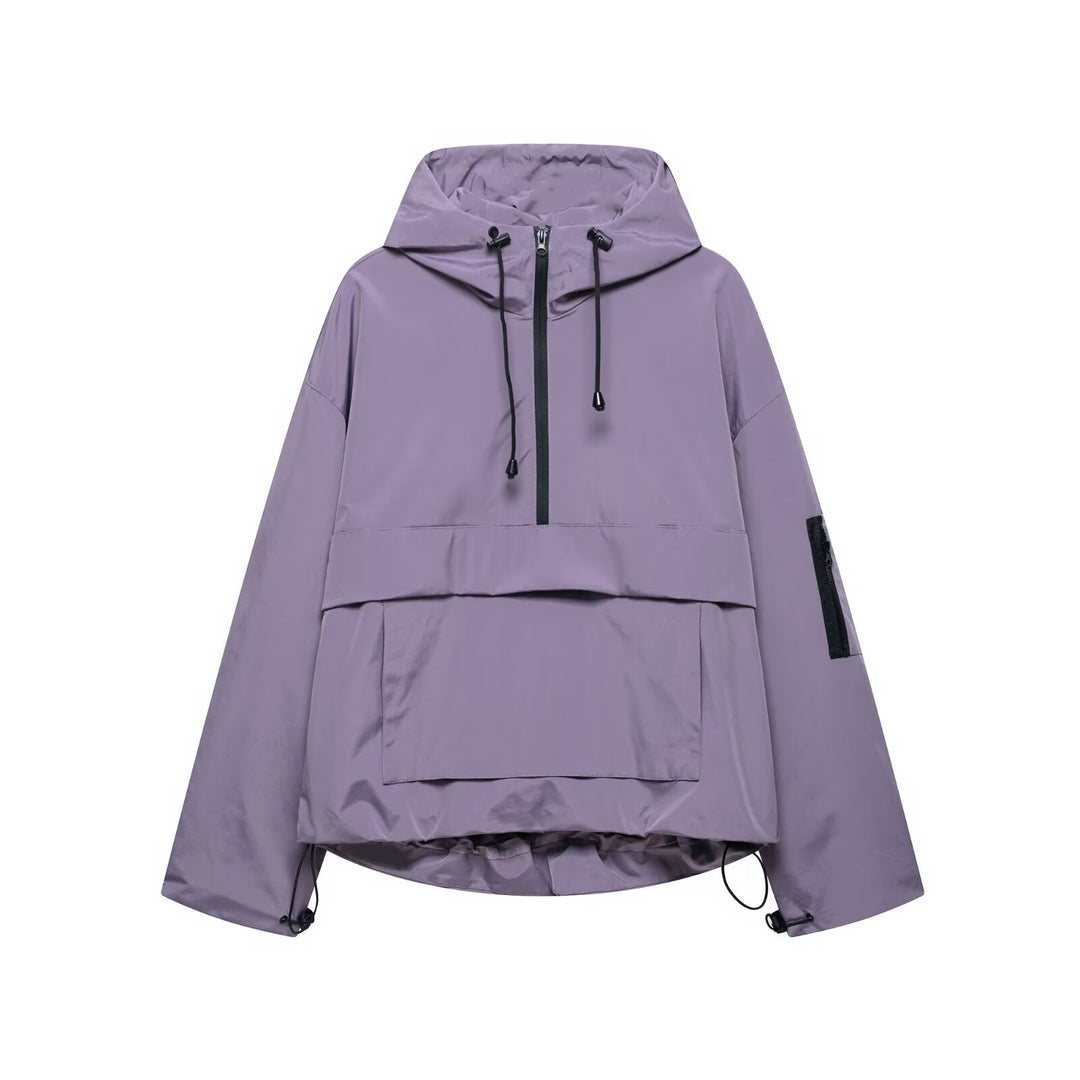 Lightweight anorak jacket for women with practical pockets Lune London