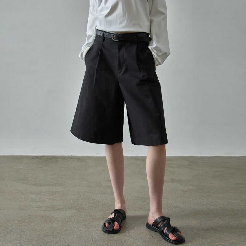 Shorts larges en tissu élégants et confortables pour femmes Chic & Stil
