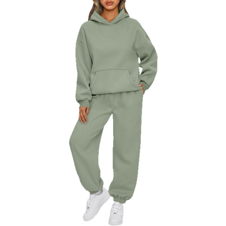 Ladies casual hoodie and jogger set with high wearing comfort Chic & Stil