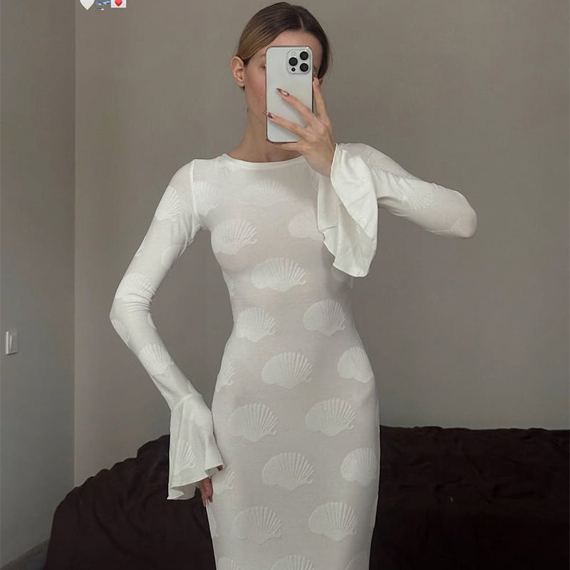 Robe Maxi Élégante pour Femmes avec Design Chic de Manches en Aile Chic & Stil
